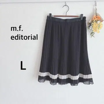 엠에프 에디토리얼 m.f.editorial 플리츠 스커트 무릎 기장 L
