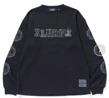 XLARGE CAMPUS WAFFLE L/S TEE 블랙