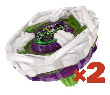 BeybladeX 사무라이 스틸 5-70GF 메탈 코트 화이트 2개 세트