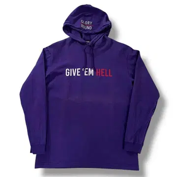 쿠티 프로덕션 GIVE EM HELL 후드티 퍼플 M