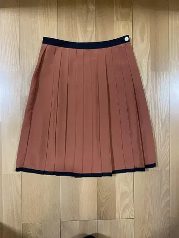 Laura Ashley 플리츠 스커트 오렌지