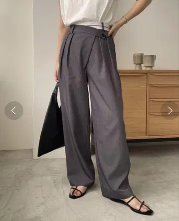 CAPRICIEUX LE'MAGE 아지메 라인 벨트 팬츠