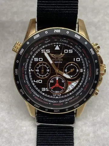 T3) AVIATOR AVW7770G116 남성용 손목시계