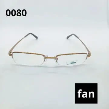 fan 골드 직사각형 안경 0080