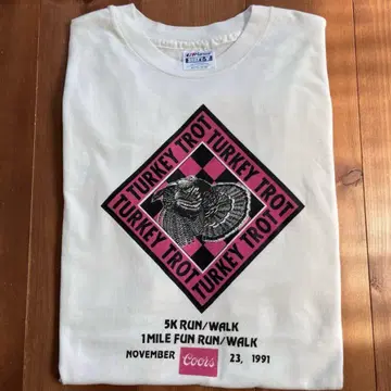 90s USA제 싱글 기업 로고 맥주 비피 티셔츠 화이트 XL