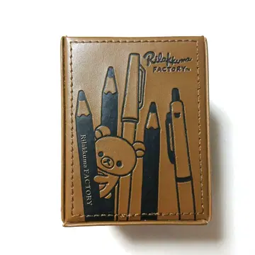 리락쿠마 펜 스탠드 인조 가죽 소재