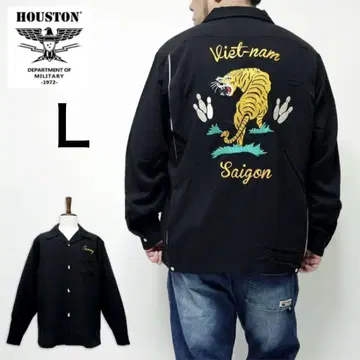 택 포함 새상품 HOUSTON 휴스턴 볼링 셔츠 호랑이 베트남 블랙