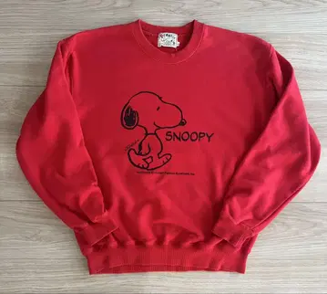 90s PEANUTS 피넛 스누피 맨투맨 일본 규격 L