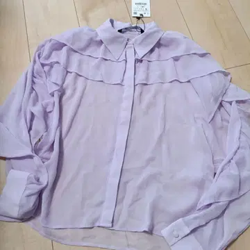 새상품 자라 프릴 블라우스 S