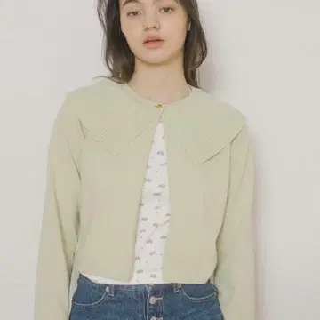 tina jojun 가디건 프릴이 달린 가디건