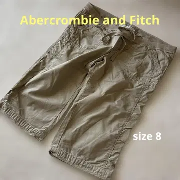 Abercrombie and Fitch 여성용 하프 팬츠 베이지