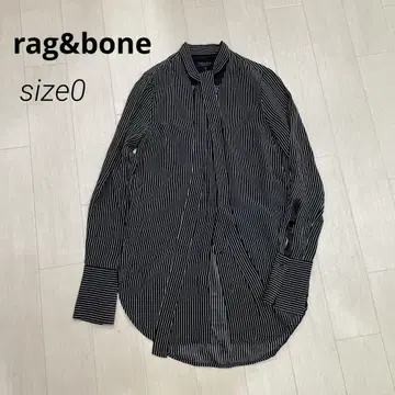 rag&bone 러그 앤 본 실크 100% 보타이 블라우스 셔츠
