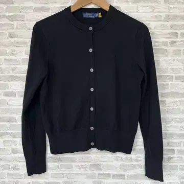 현행 택 BLACK LOGO 폴로 가디건