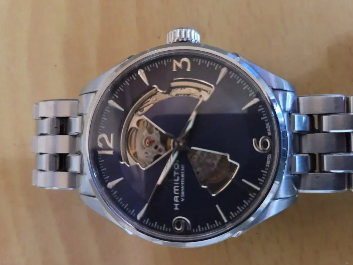 Hamilton Open Heart Blue Dial New 42 Watch