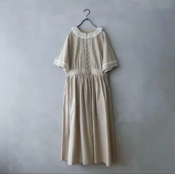 MAGALI 코튼 린넨 파나주 클래식 원피스