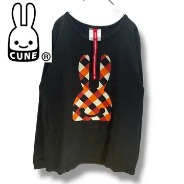 CUNE 체크 토끼 사이즈 M 빨간색 피로