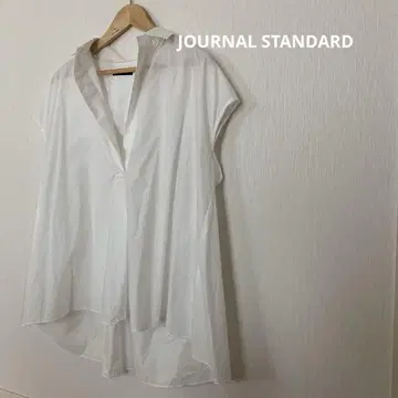 저널 스탠다드 * 화이트 * 스키퍼 셔츠 * 넉넉한 * 프렌치 슬리브
