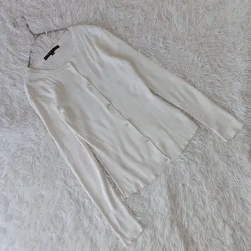 '랄프 로렌' (M) 리브 니트 긴팔 가디건 크루넥 겉옷