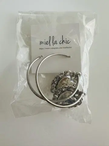 miel la chic 후프 귀걸이 하트