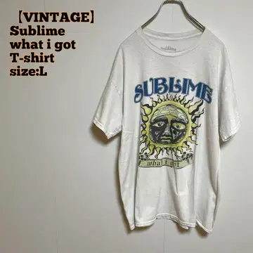 빈티지] Sublime 프린트 티셔츠 화이트 L