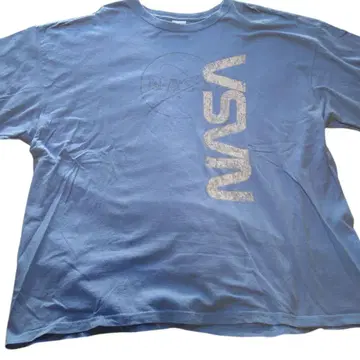 90s GILDAN NASA 로고 기업 티셔츠 2XL 사이즈 파랑
