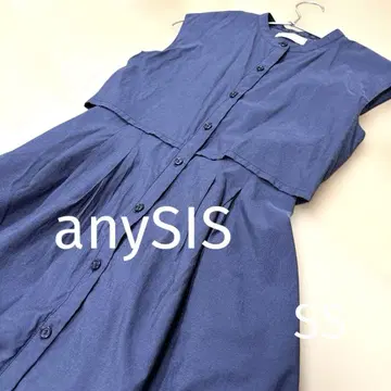 anySIS 에니시스 네이비 슬리브리스 원피스 롱 SS