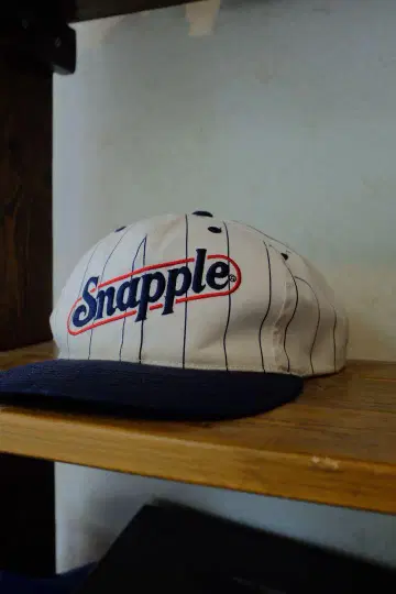 90s 기업 로고 Snapple 스트라이프 야구 모자