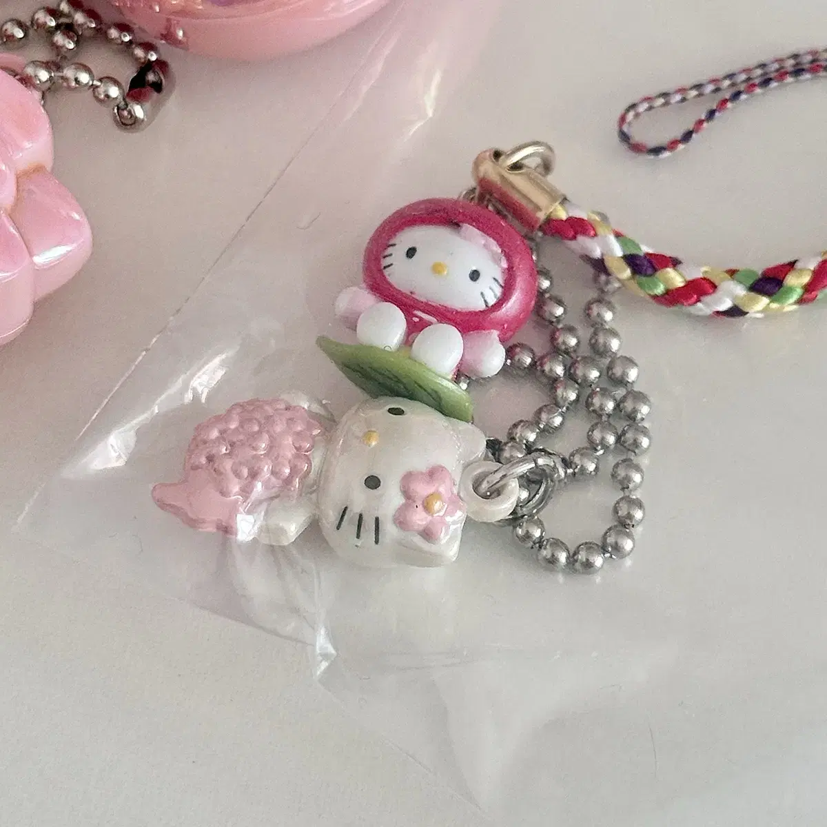 Vintage Kitty Strap Keyring