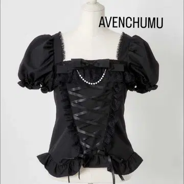 AVENCHUMU 코르셋 디자인 상의 블랙