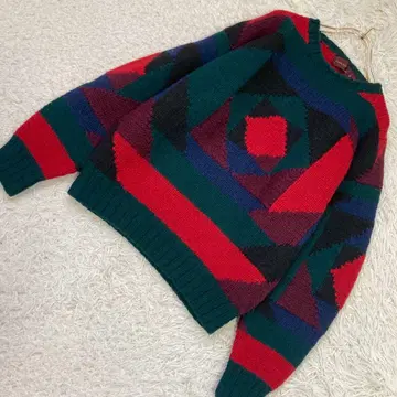 CHAPS RALPH LAUREN 니트 멀티 컬러 M 패턴 패션