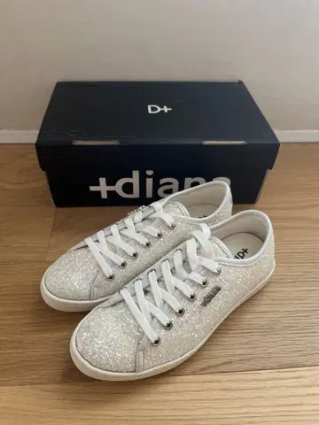 diana 글리터 실버 스니커즈