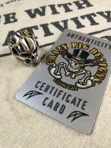 Crazy Pig Carcass Skull Ring #16 새상품급