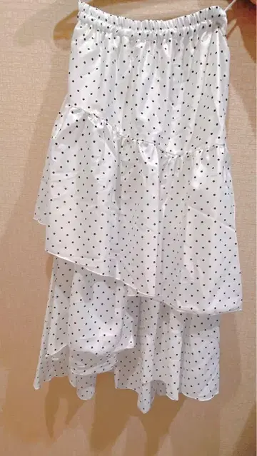 OLIVE des OLIVE 티어드 도트 스커트 새상품급