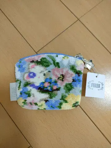 FEILER 플라워 무늬 코인 케이스 곰 베어 새상품