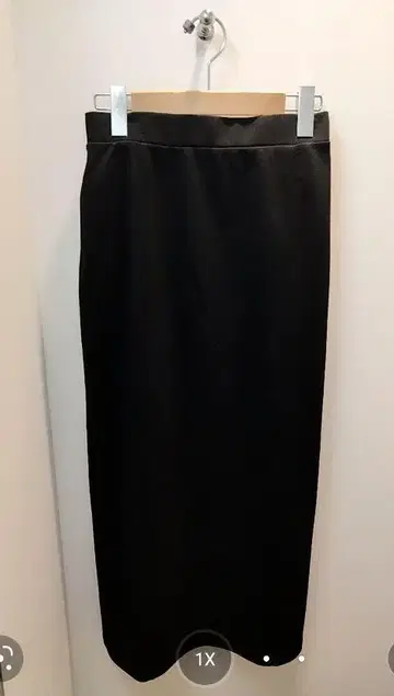 ITEMS URBAN RESEARCH 롱 타이트 스커트 블랙