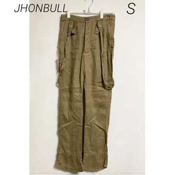0269 JHONBULL 젬블 택 포함 새상품 린넨 카고 팬츠
