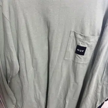 HUF 라이트 그린 긴팔 티셔츠 L 사이즈