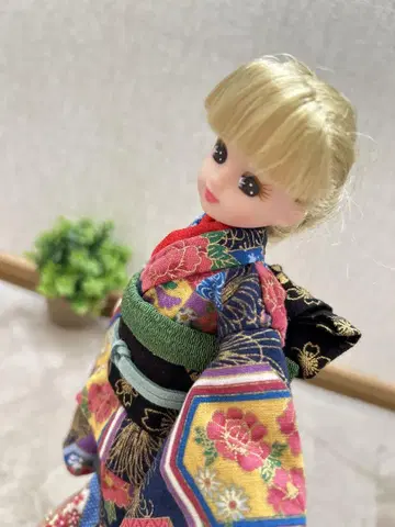 리카짱 일본풍 패턴 기모노
