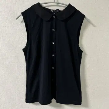 에네스베 슬리브리스 셔츠 카라 부착 버튼