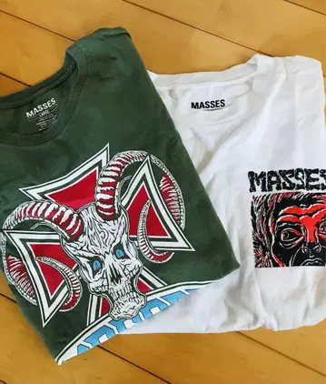 MASSES L 사이즈 티셔츠 2장 세트 마시스 이쿠타 토마 텐더 로인
