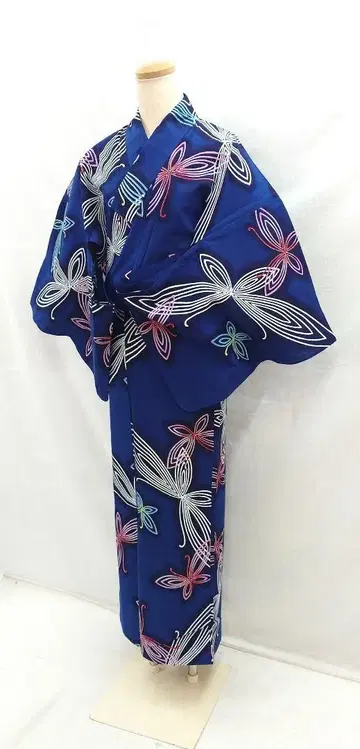 FN11896m 기모노 유카타 면 나비 패턴 150~160cm