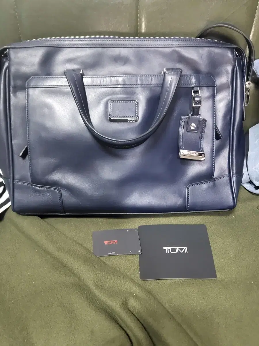 Tumi Briefcase Document Bag Leather, Like New