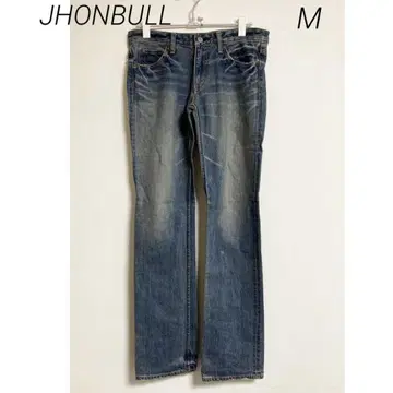 0272 JHONBULL 젬블 택 포함 새상품 스트레이트 데님 M