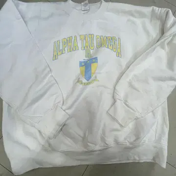 ALPHA TAU OMEGA 맨투맨 화이트
