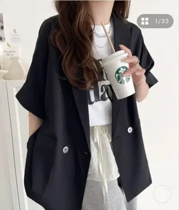 클래식 엘프 블랙 반팔 셔츠
