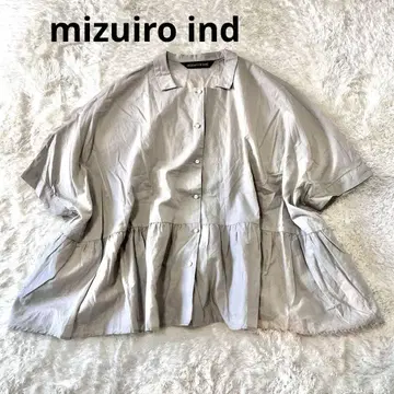 mizuiro ind 미즈이로 인드 코튼 와이드 개더 셔츠