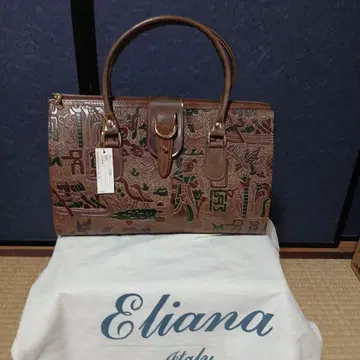 Eliana 브라운 가죽 핸드백