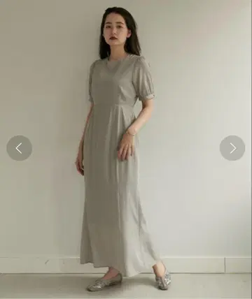 TINAJOJUN 퍼프 슬리브 머메이드 원피스