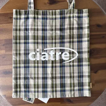 ciatre 체크 무늬 토트백