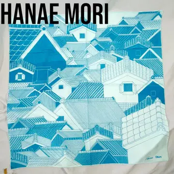 Hanae Mori 하나에모리 파란색의 거리 스카프